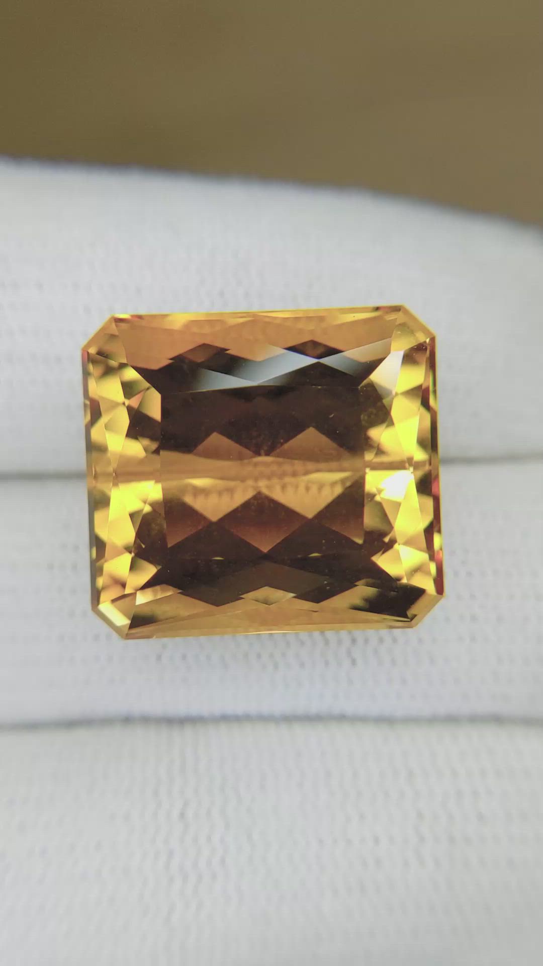41.66 Ct. Reddish Orange Imperial Topaz from Brazil Size Video