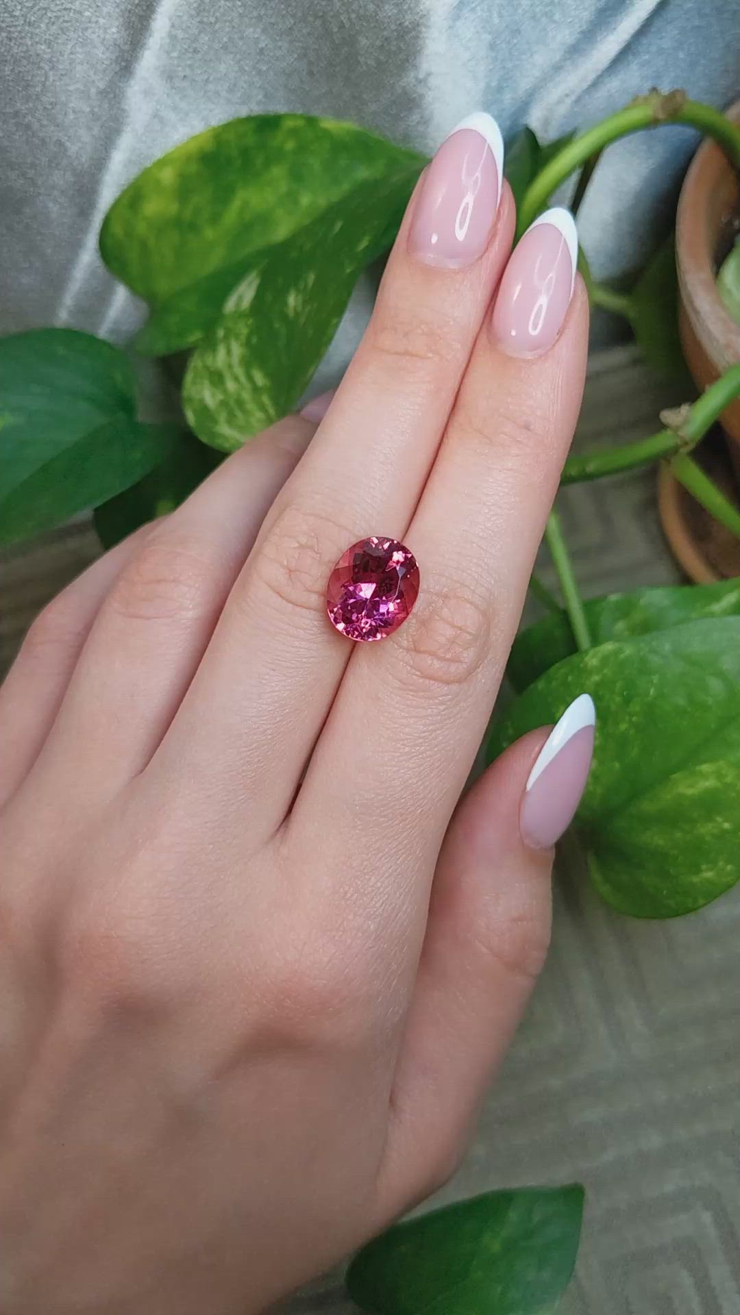 7.68 Ct. Pink Tourmaline from Mozambique Size Video