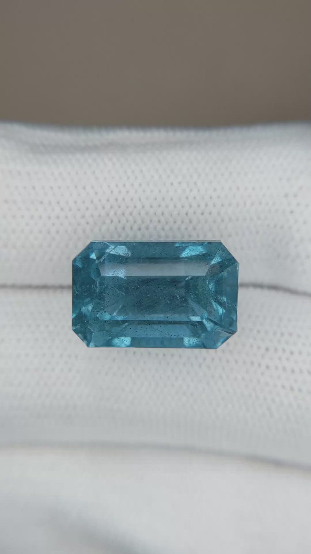 13.29 Ct. Blue Aquamarine from Brazil Size Video