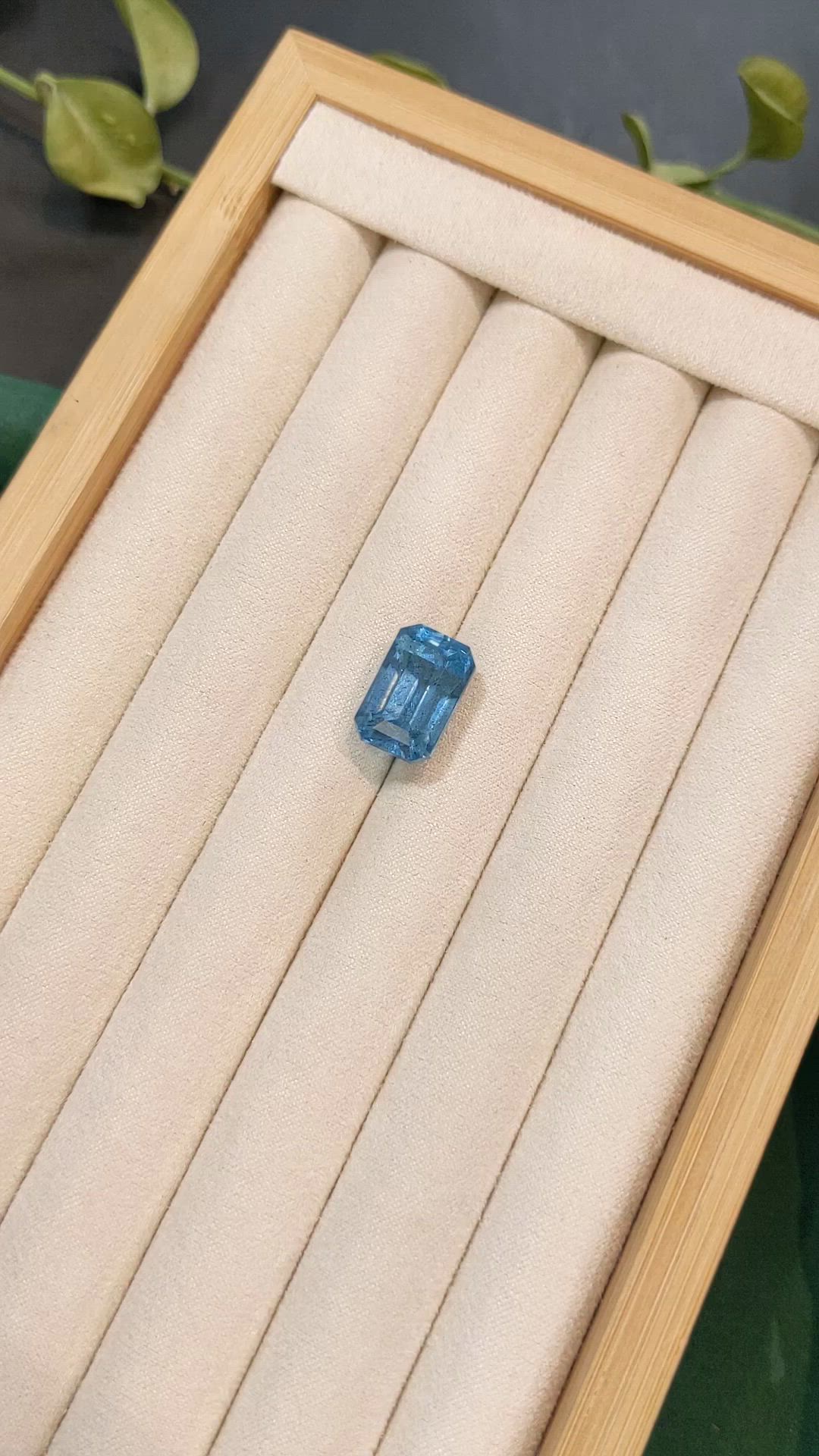 13.29 Ct. Blue Aquamarine from Brazil Size Video