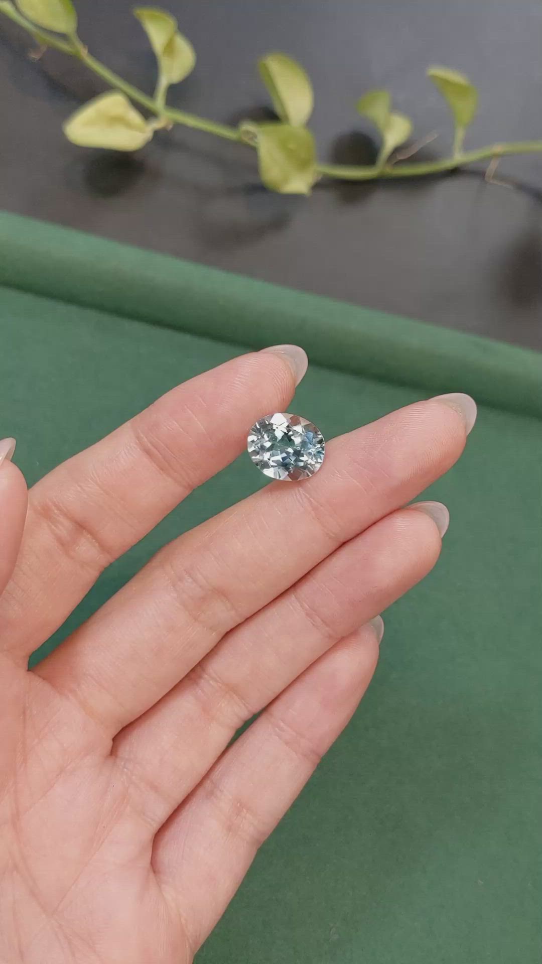 4.26 Ct. Blue Aquamarine from Brazil Size Video