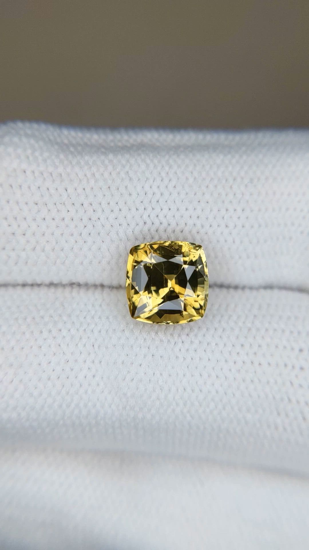 3.06 Ct. Brownish Yellow Chrysoberyl from Ceylon (Sri Lanka) Size Video