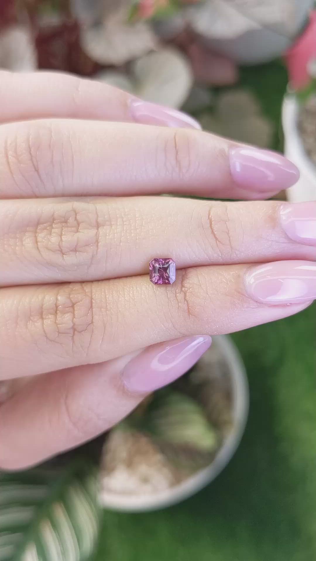 0.69 Ct. Pink Spinel from Ceylon (Sri Lanka) Size Video
