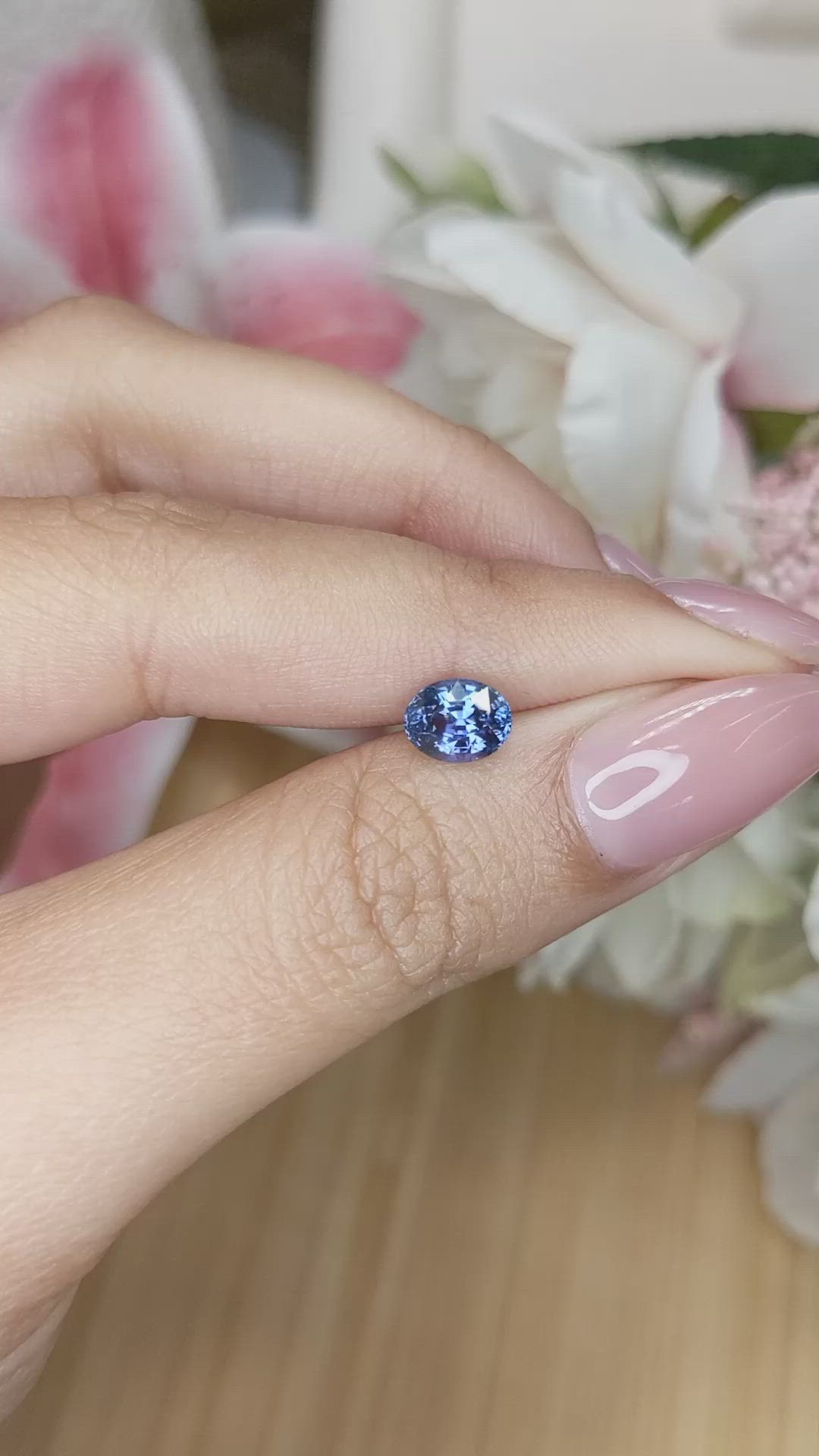 1.19 Ct. Blue Spinel from Ceylon (Sri Lanka) Size Video