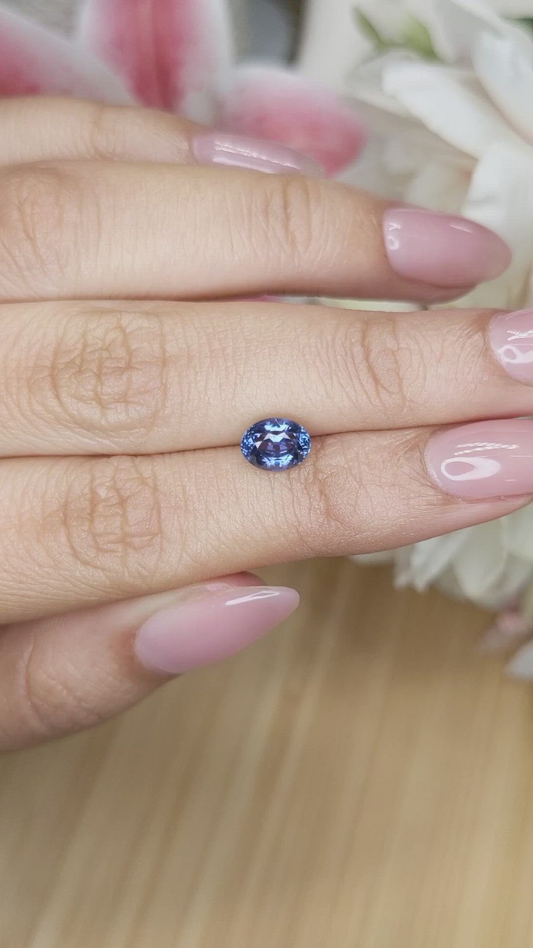 1.19 Ct. Blue Spinel from Ceylon (Sri Lanka) Size Video
