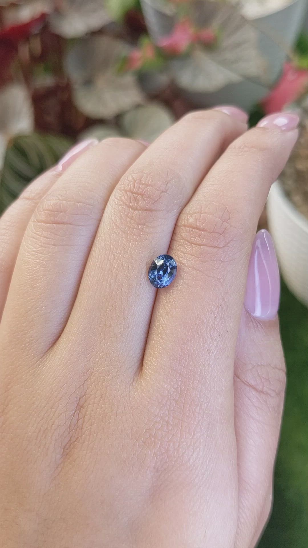 1.19 Ct. Blue Spinel from Ceylon (Sri Lanka) Size Video
