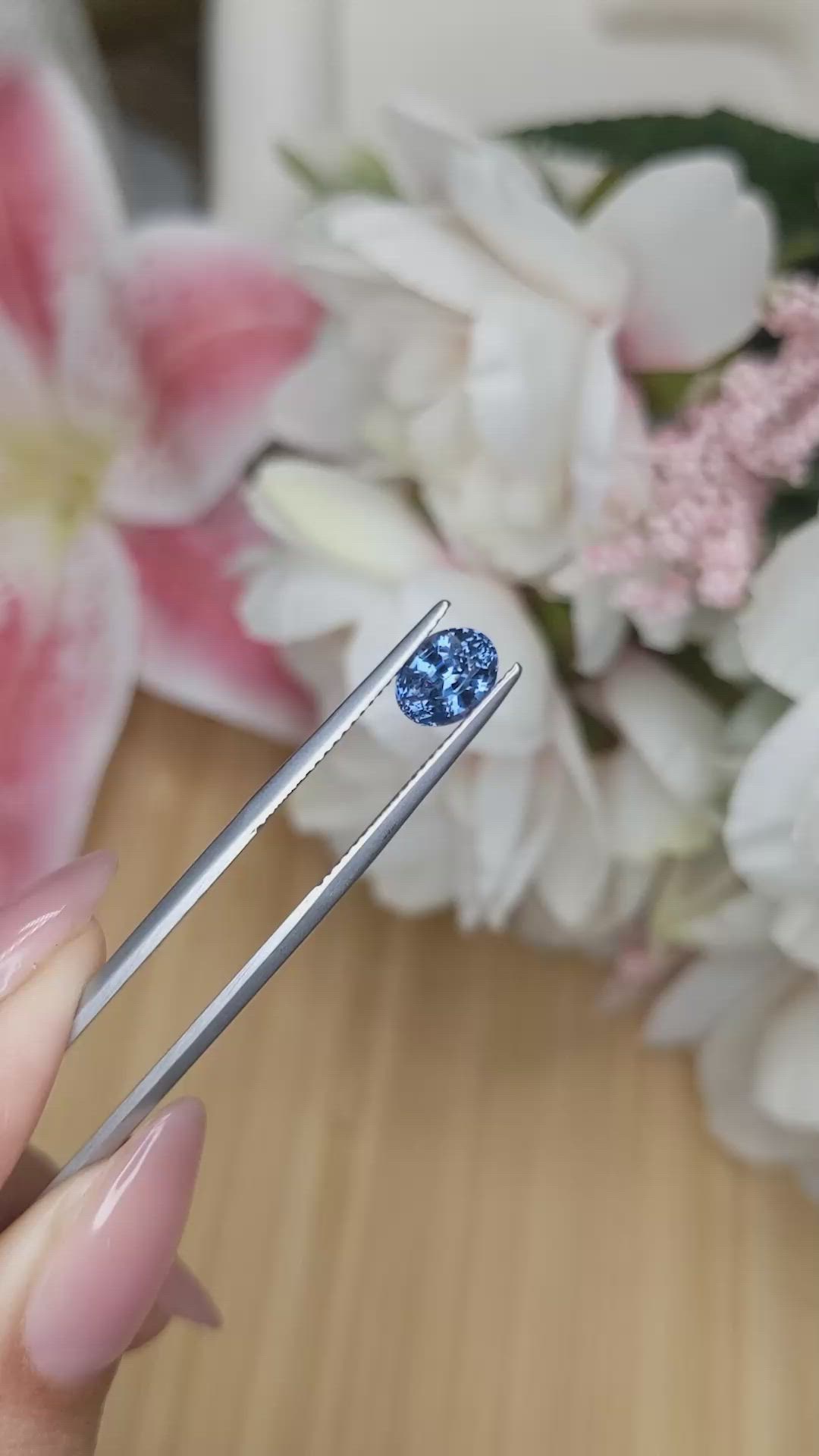 1.19 Ct. Blue Spinel from Ceylon (Sri Lanka) Size Video