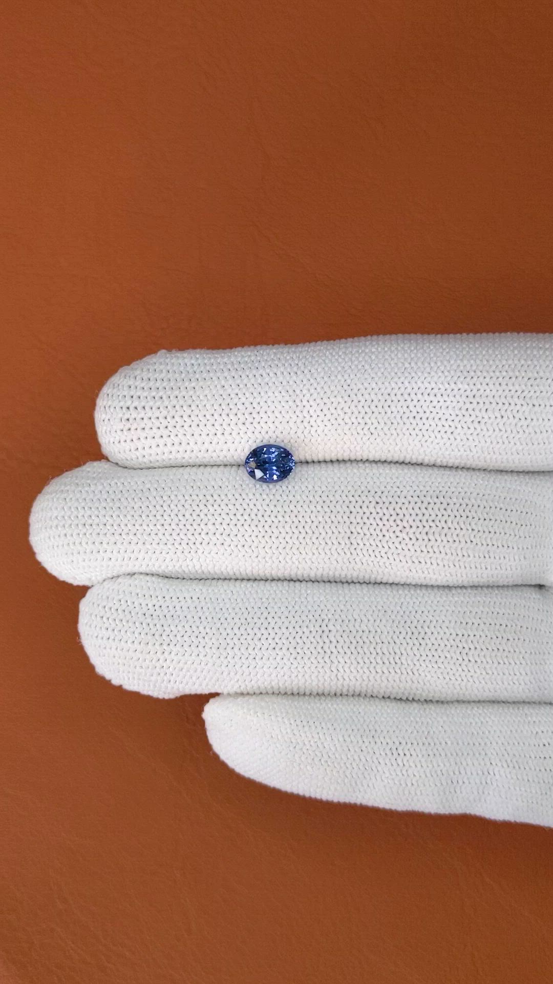1.19 Ct. Blue Spinel from Ceylon (Sri Lanka) Size Video