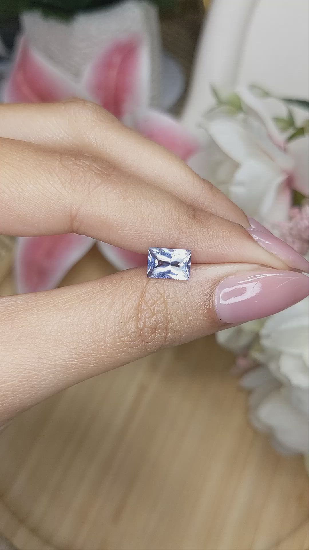 1.50 Ct. Violet Spinel from Ceylon (Sri Lanka) Size Video