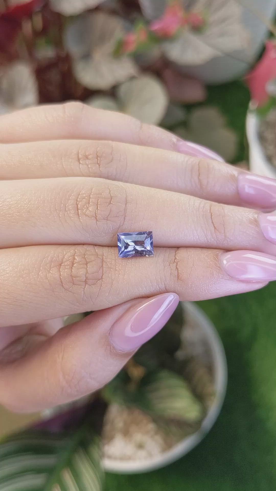 1.50 Ct. Violet Spinel from Ceylon (Sri Lanka) Size Video