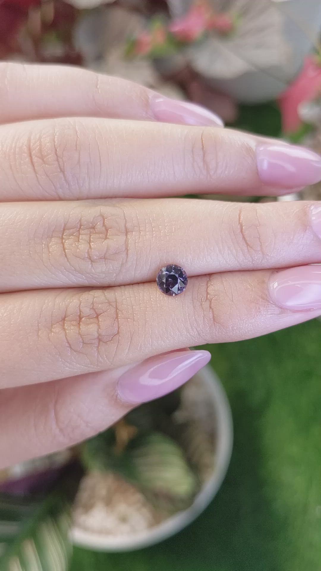 0.79 Ct. Purple Spinel from Ceylon (Sri Lanka) Size Video
