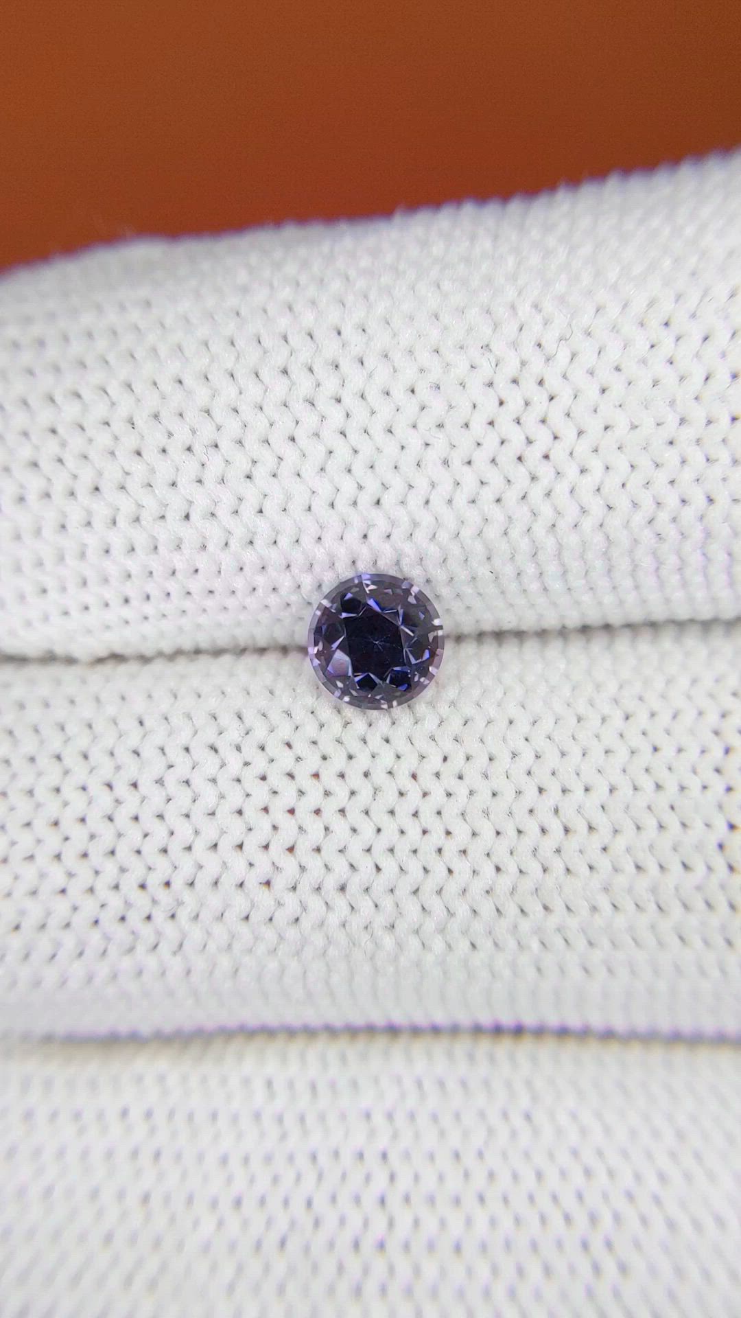 0.79 Ct. Purple Spinel from Ceylon (Sri Lanka) Size Video