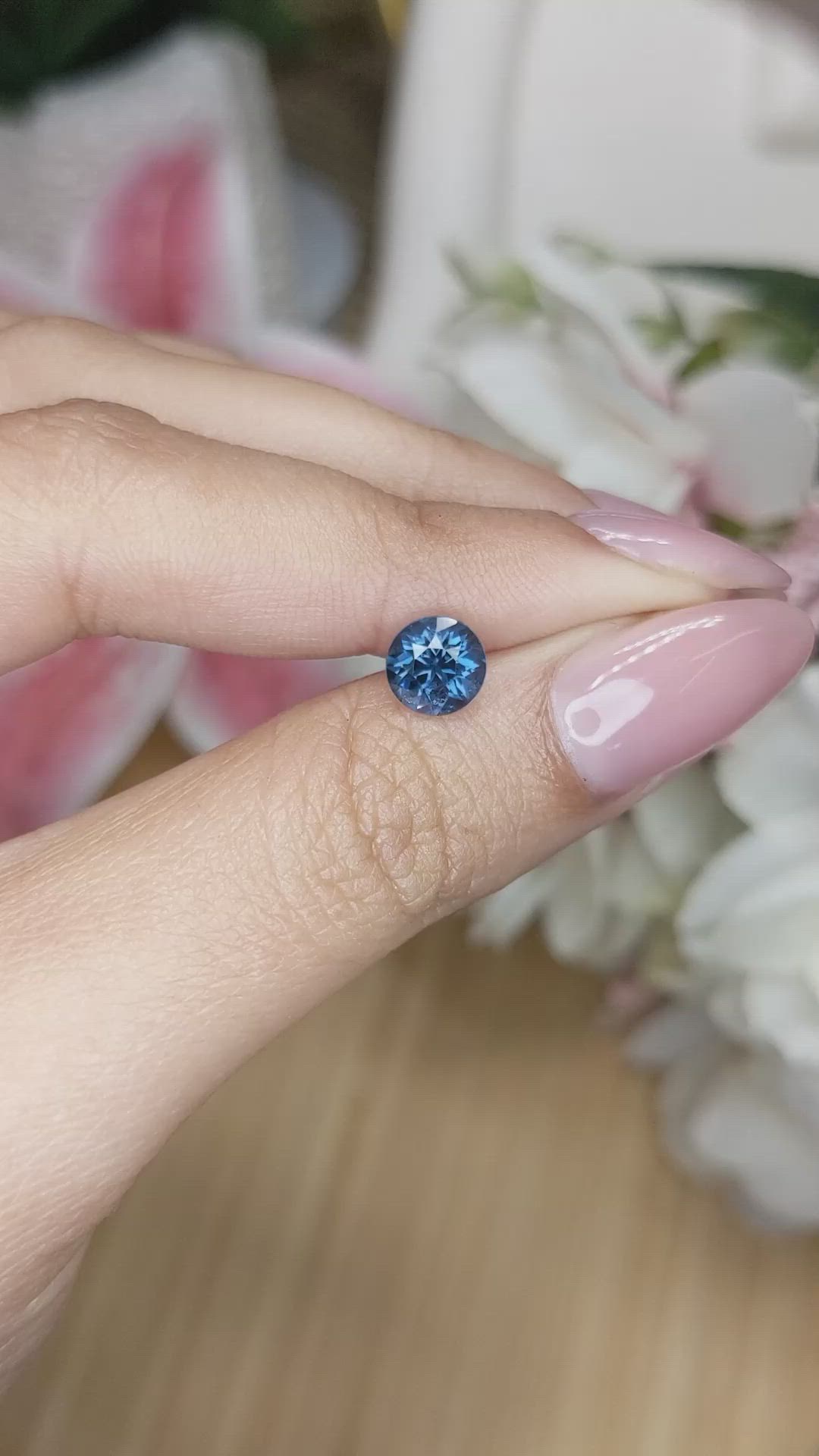 1.24 Ct. Blue Spinel from Ceylon (Sri Lanka) Size Video