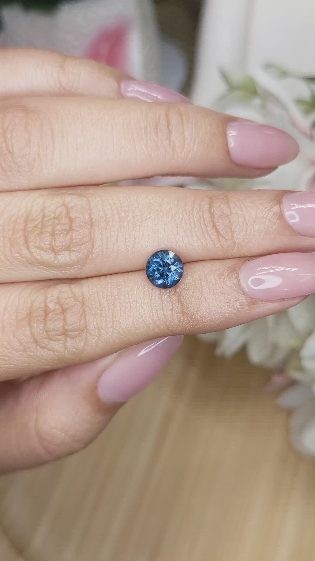 1.24 Ct. Blue Spinel from Ceylon (Sri Lanka) Size Video