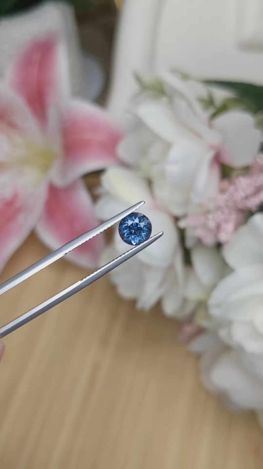 1.24 Ct. Blue Spinel from Ceylon (Sri Lanka) Size Video