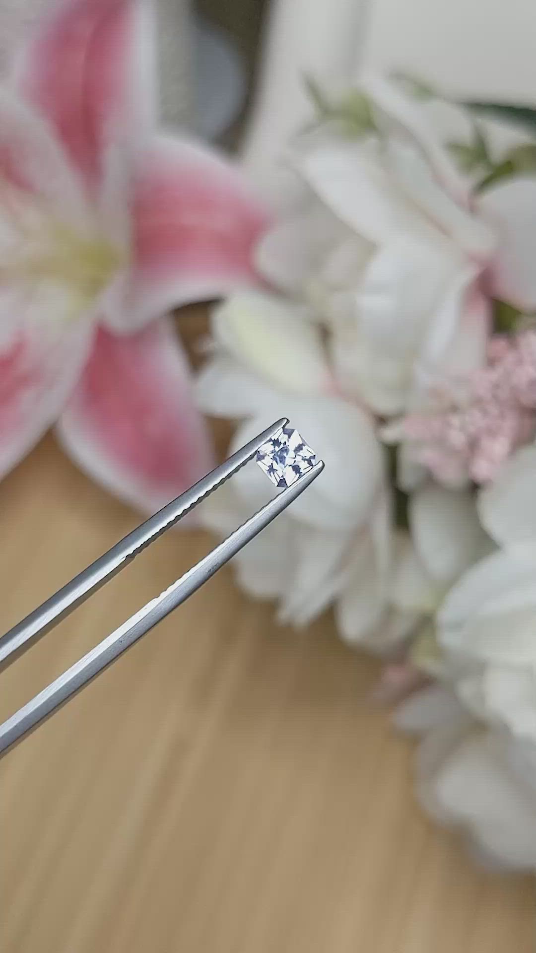 0.44 Ct. Blue Spinel from Ceylon (Sri Lanka) Size Video