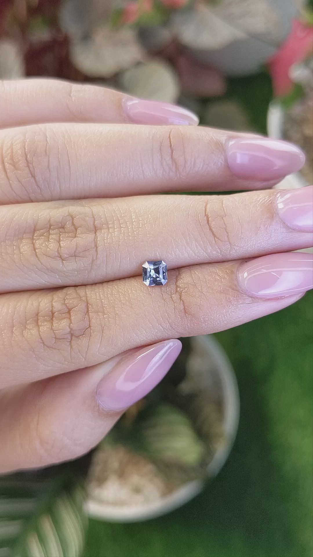 0.44 Ct. Blue Spinel from Ceylon (Sri Lanka) Size Video