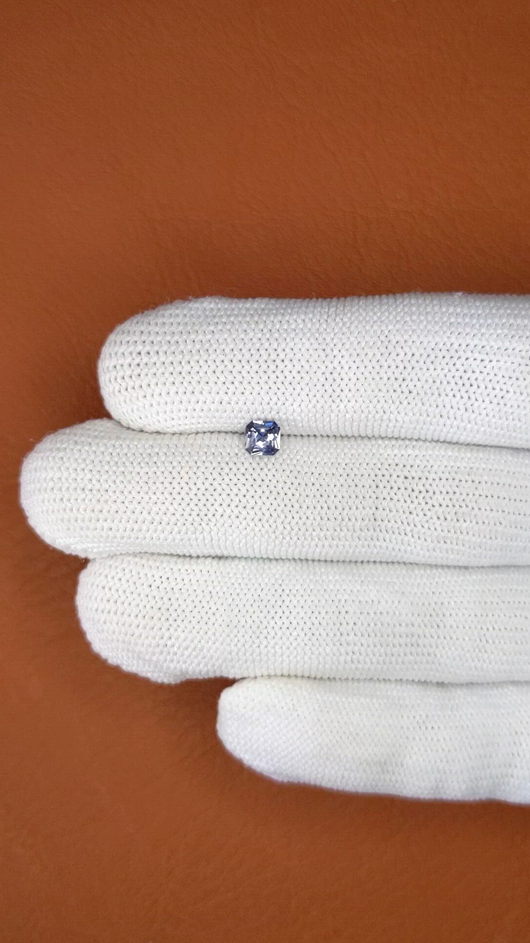 0.44 Ct. Blue Spinel from Ceylon (Sri Lanka) Size Video