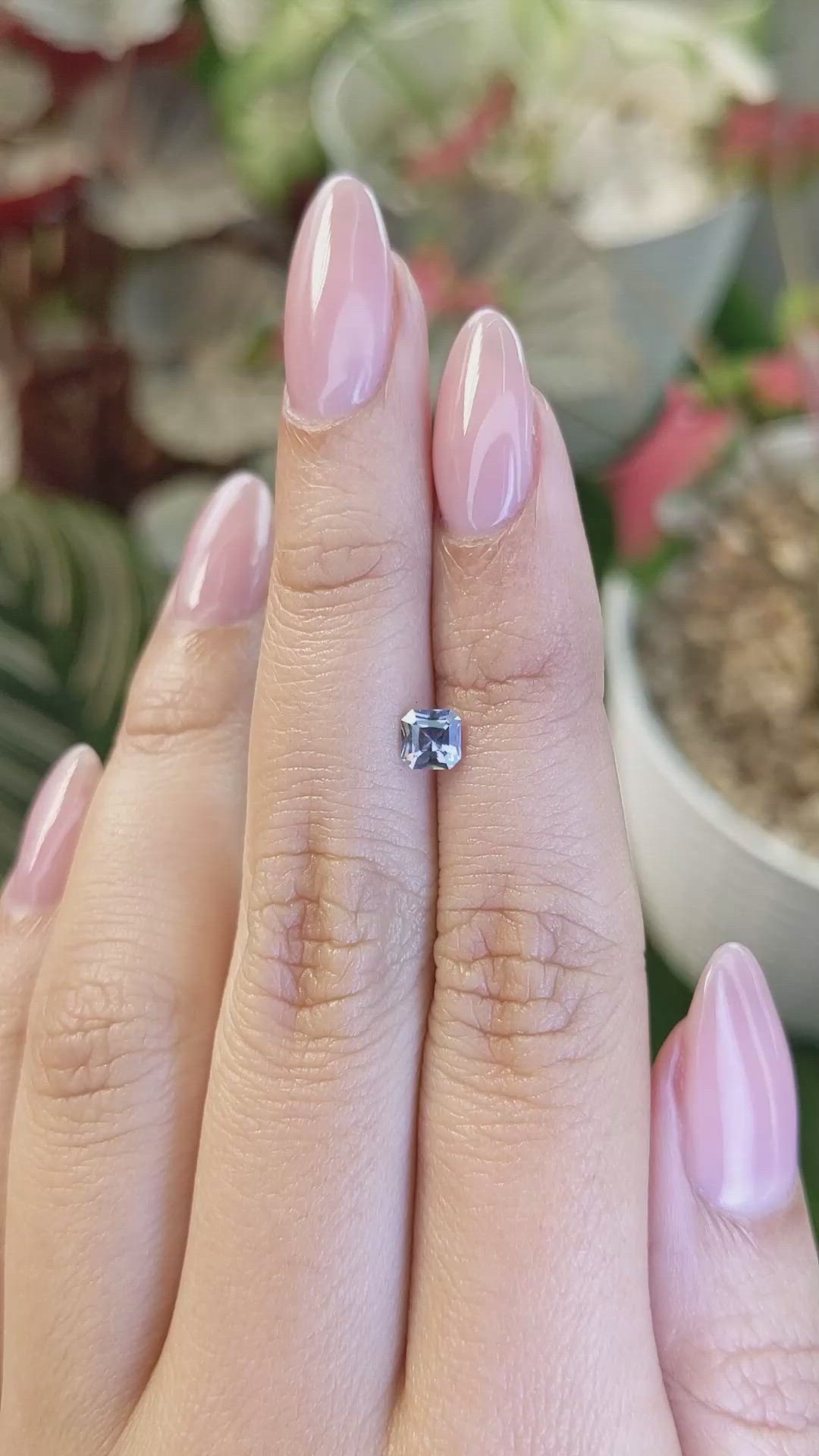 0.44 Ct. Blue Spinel from Ceylon (Sri Lanka) Size Video
