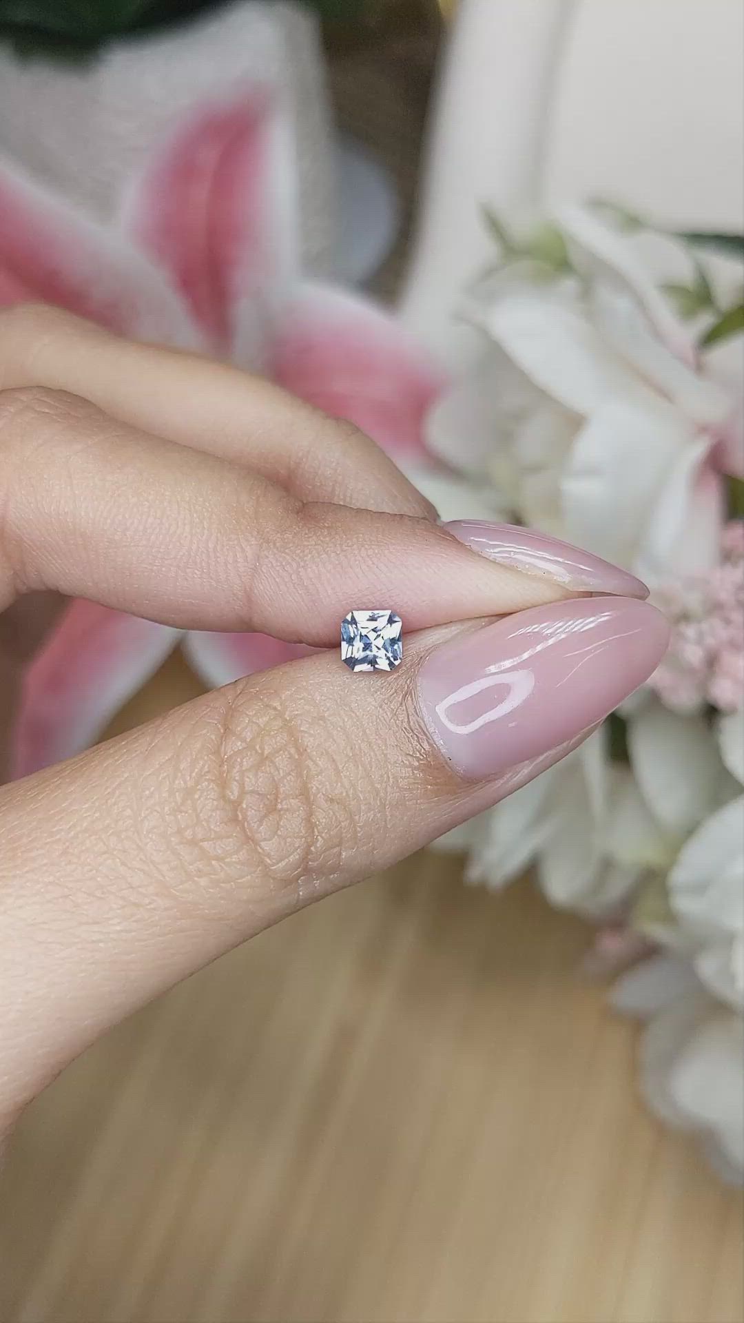 0.44 Ct. Blue Spinel from Ceylon (Sri Lanka) Size Video