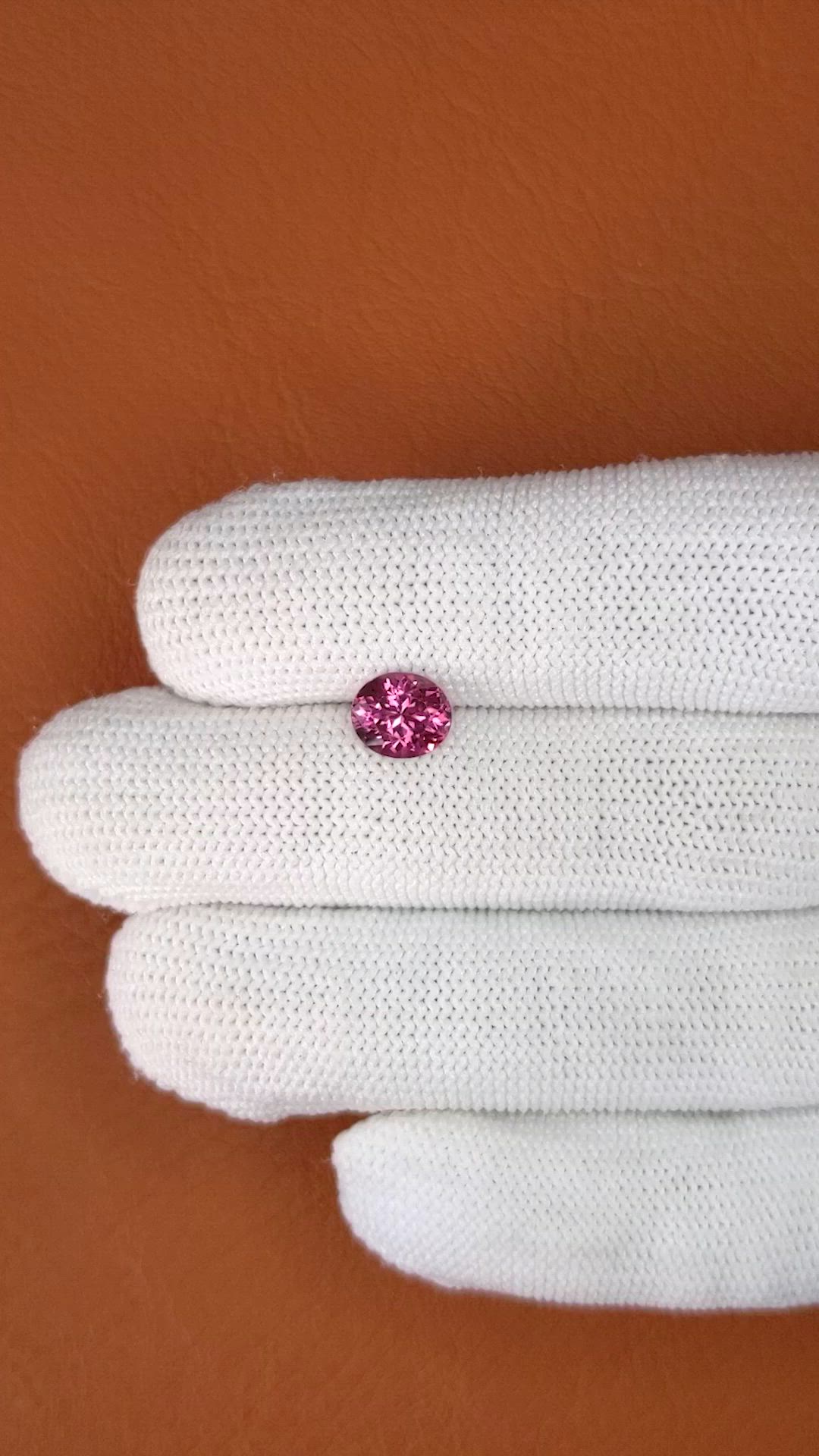 1.64 Ct. Pink Spinel from Ceylon (Sri Lanka) Size Video