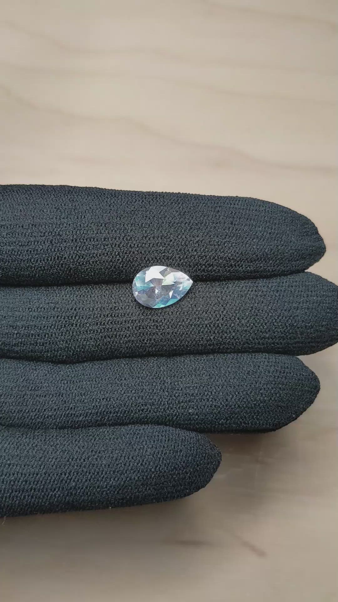 2.73 Ct. Rainbow Moonstone from Madagascar Size Video