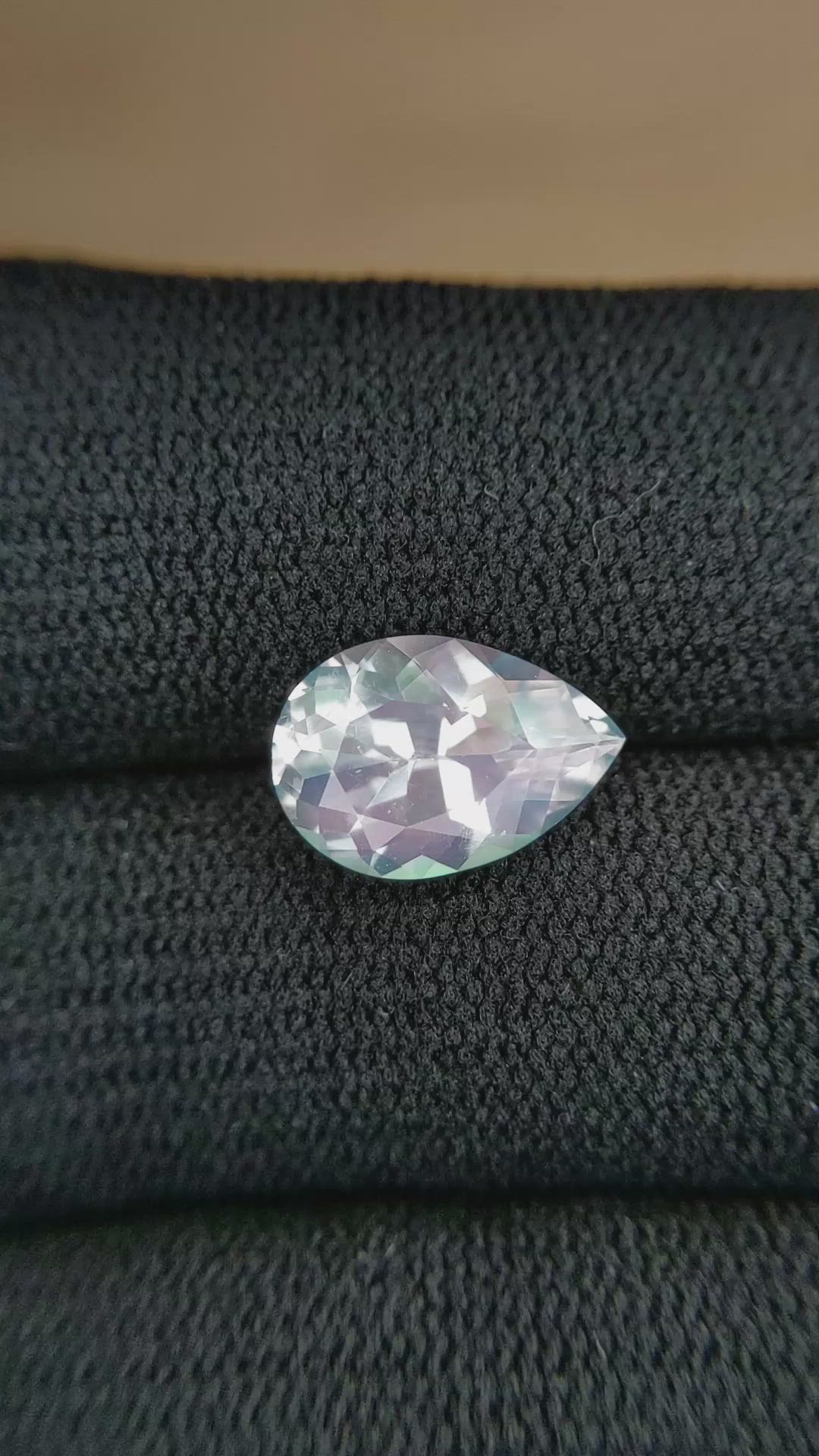 2.73 Ct. Rainbow Moonstone from Madagascar Size Video
