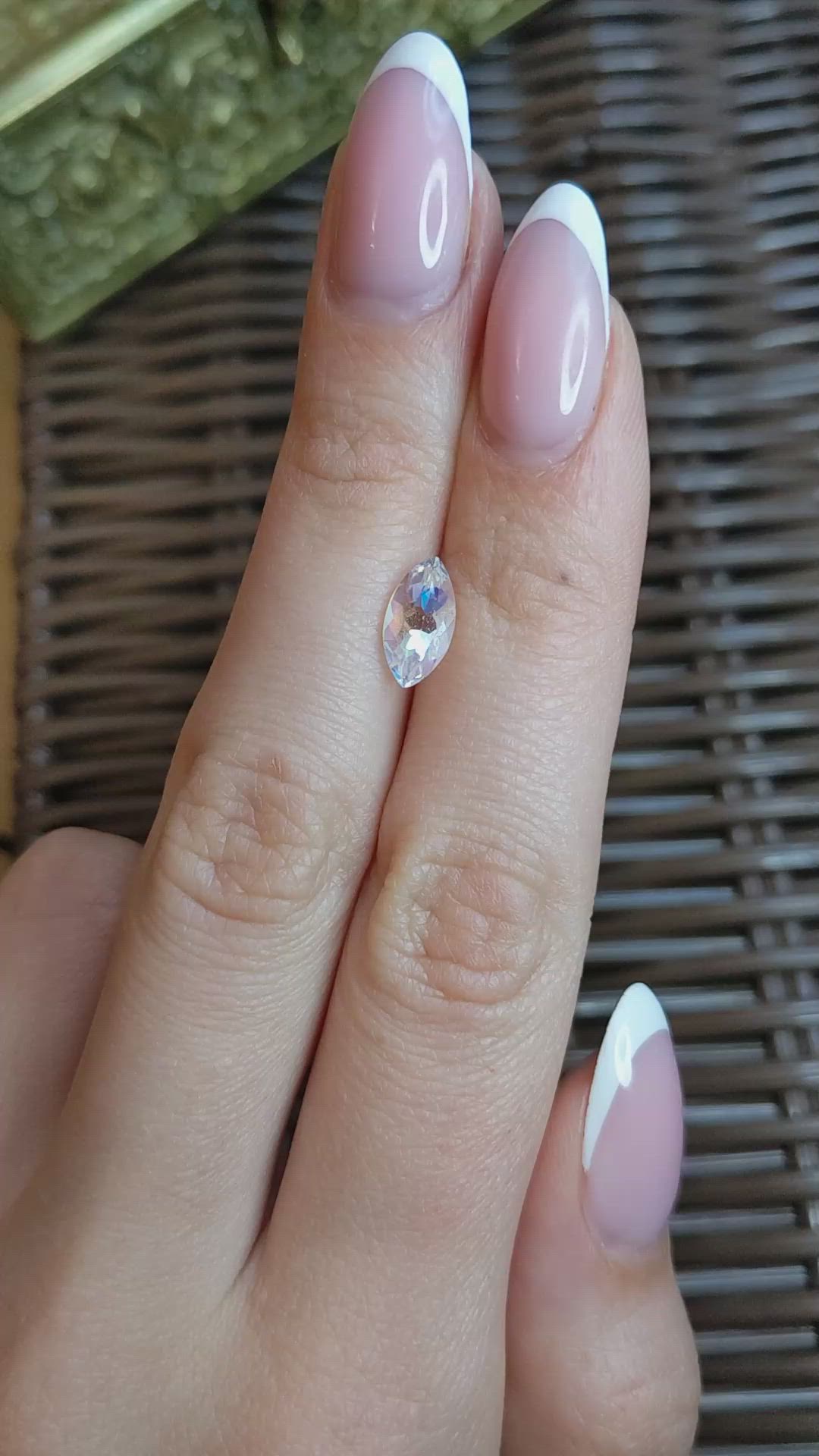 1.37 Ct. Rainbow Moonstone from Madagascar Size Video