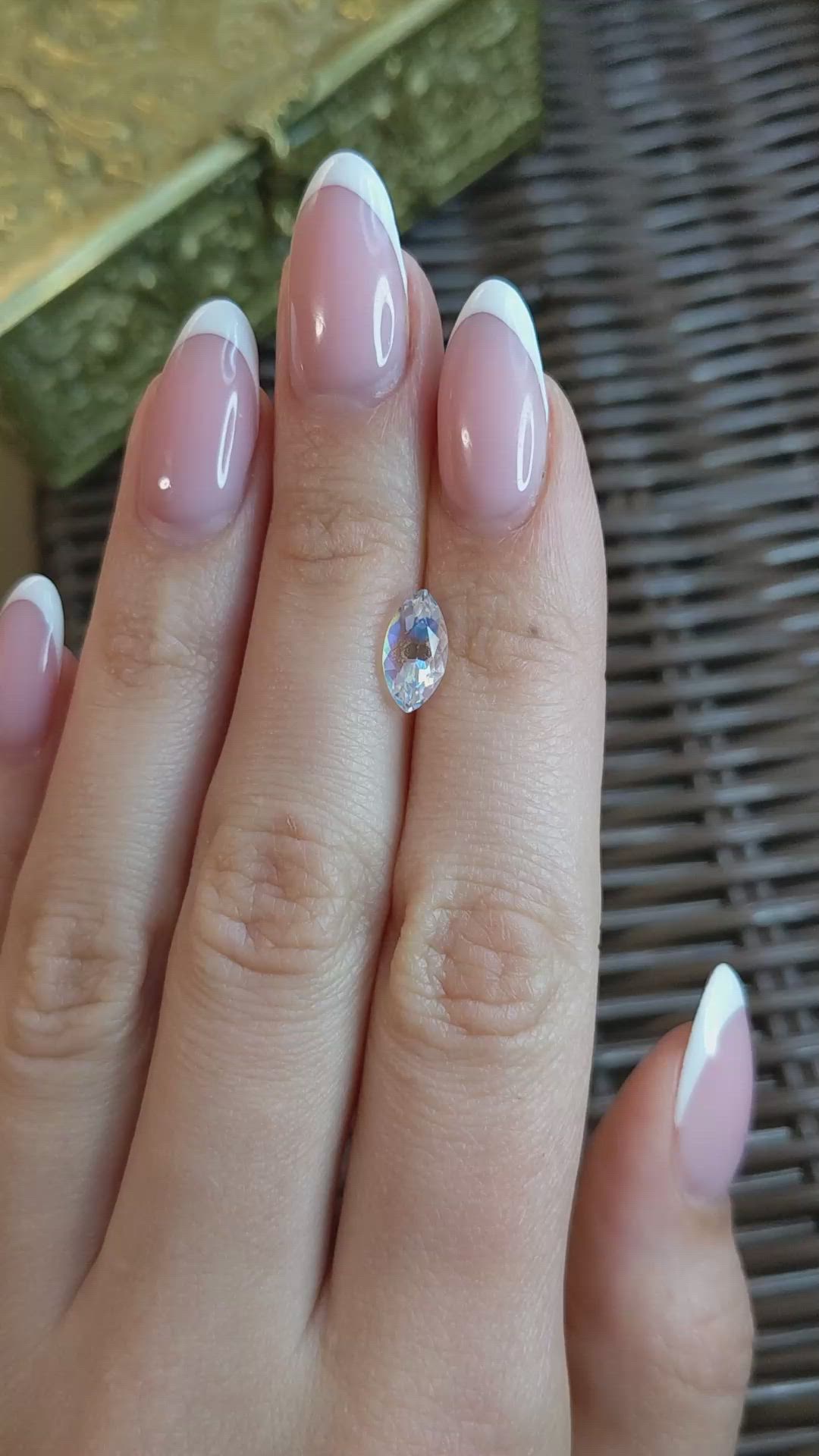 1.37 Ct. Rainbow Moonstone from Madagascar Size Video