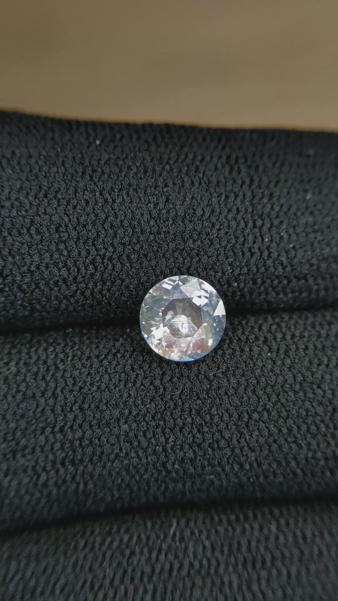 1.25 Ct. Rainbow Moonstone from Madagascar Size Video