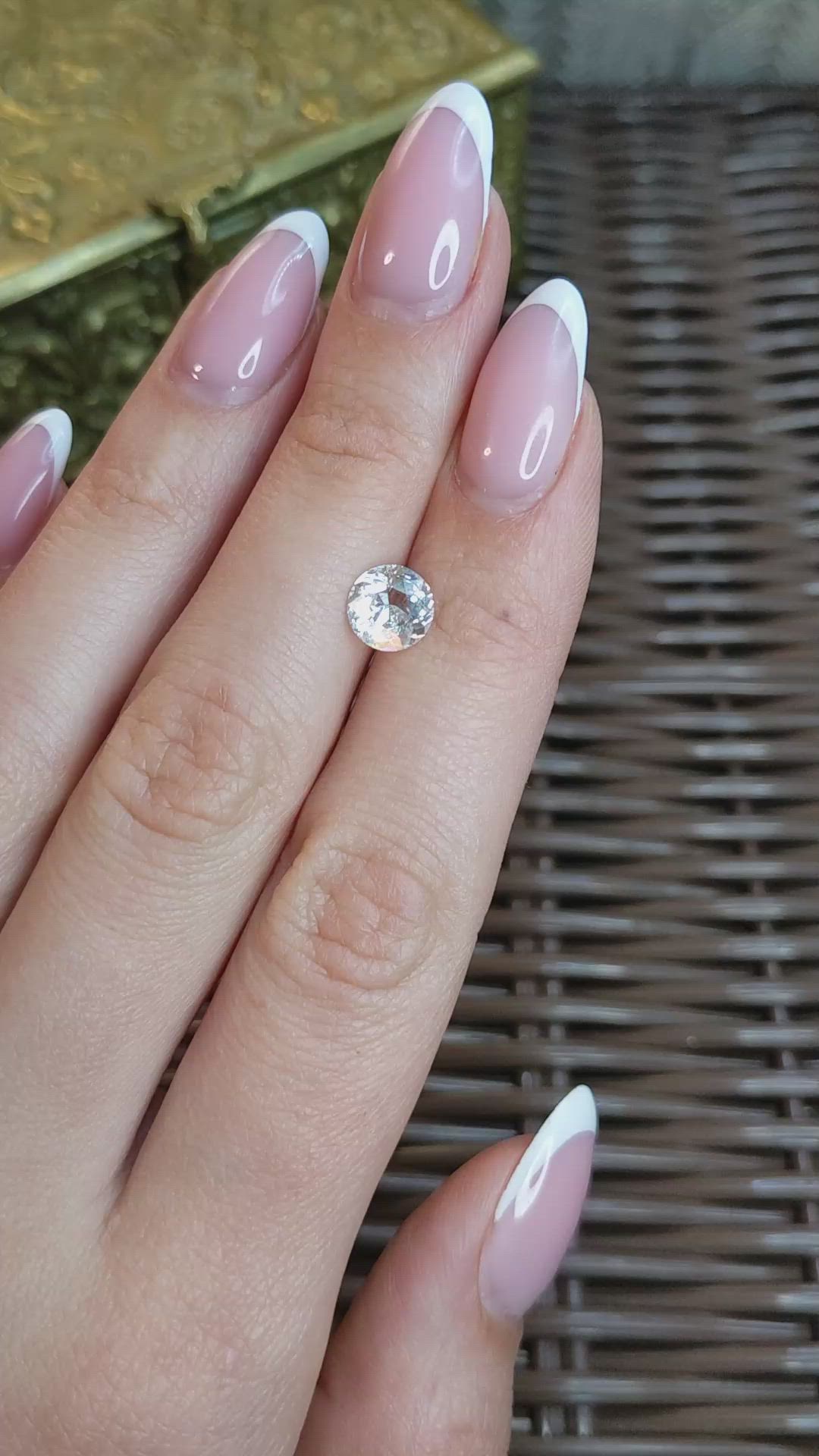 1.25 Ct. Rainbow Moonstone from Madagascar Size Video