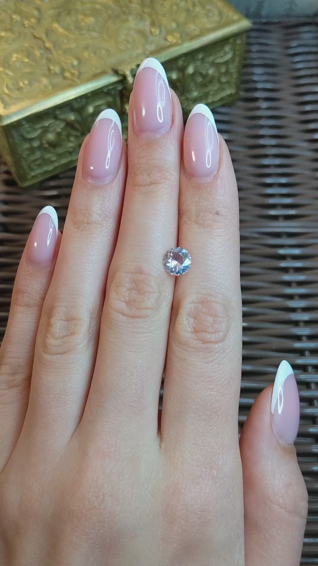 1.03 Ct. Rainbow Moonstone from Madagascar Size Video