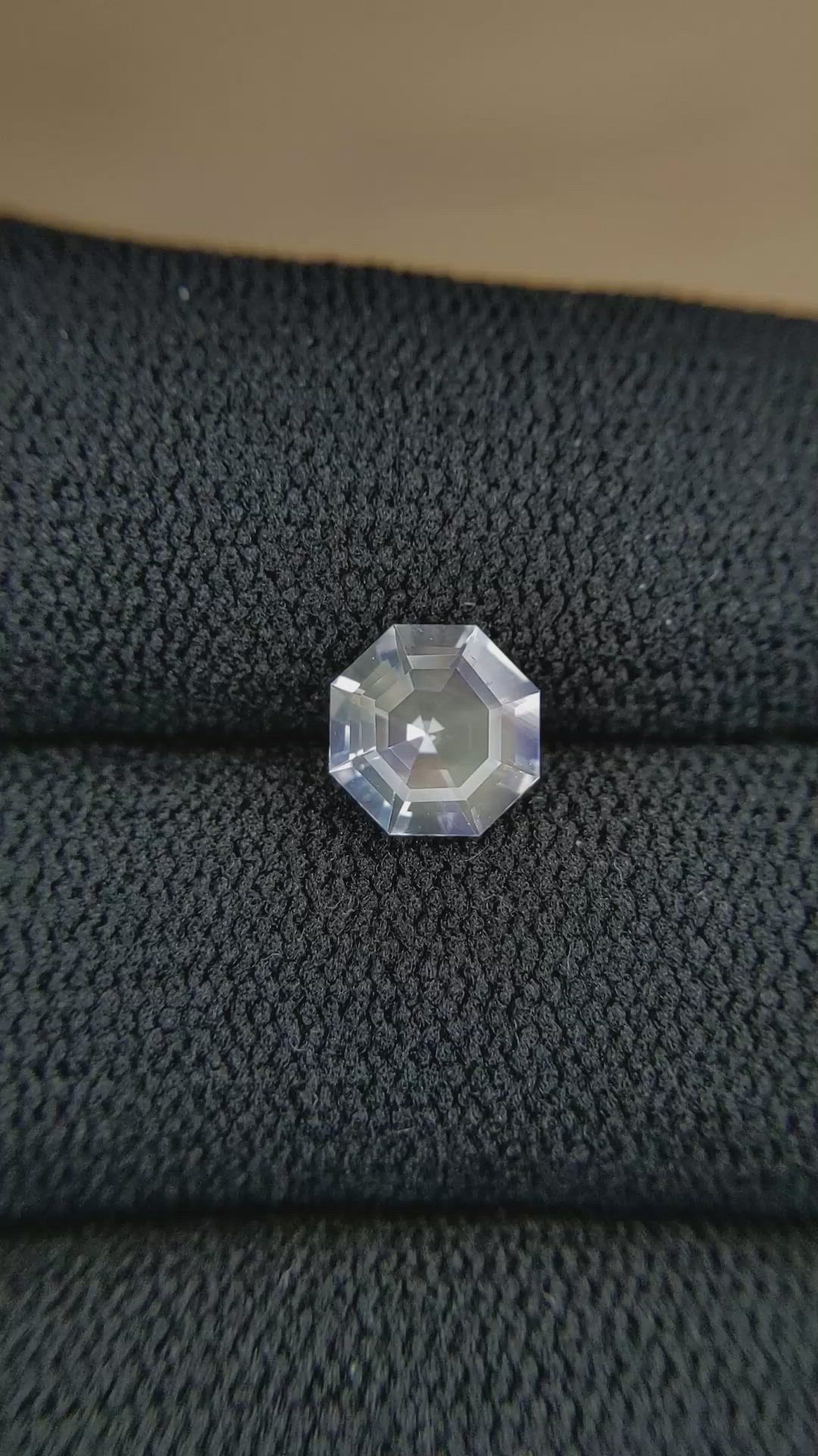 1.33 Ct. Rainbow Moonstone from Madagascar Size Video