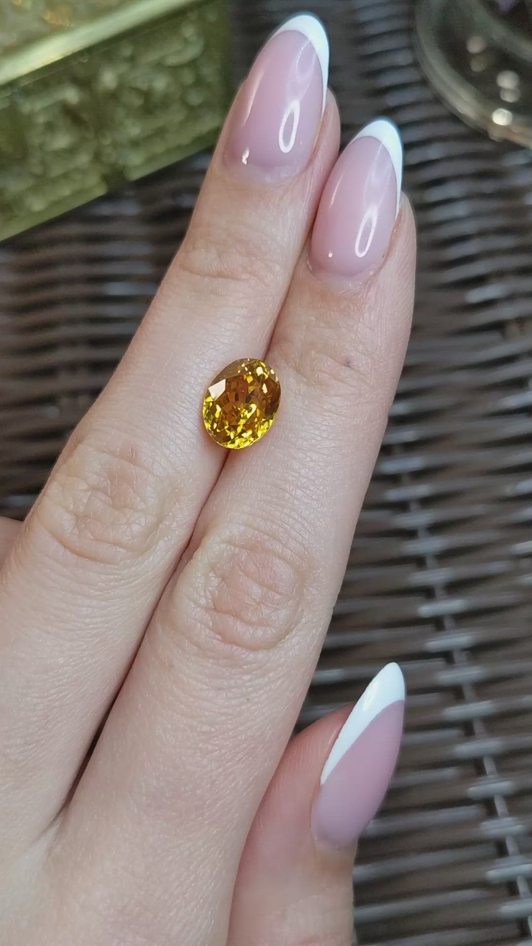 6.13 Ct. Yellow Zircon from Madagascar Size Video
