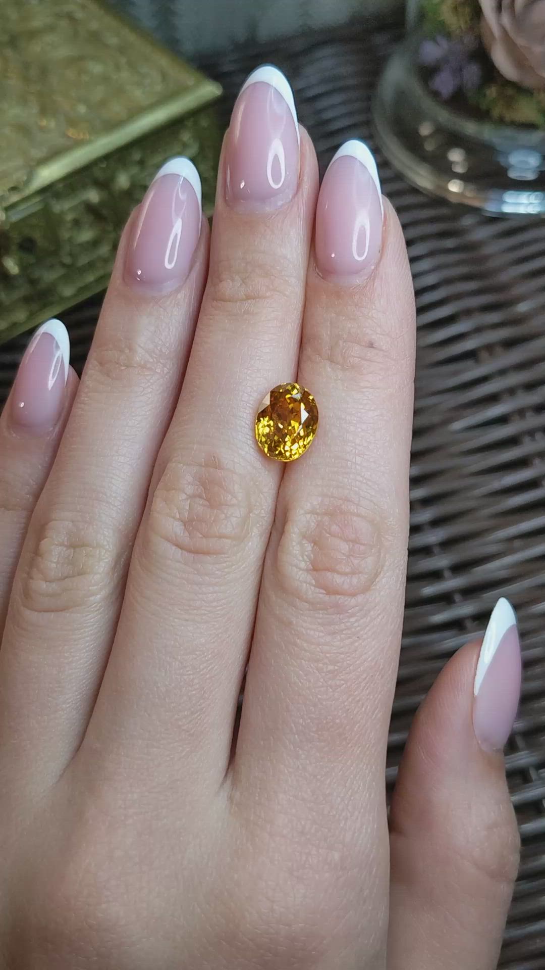 6.13 Ct. Yellow Zircon from Madagascar Size Video