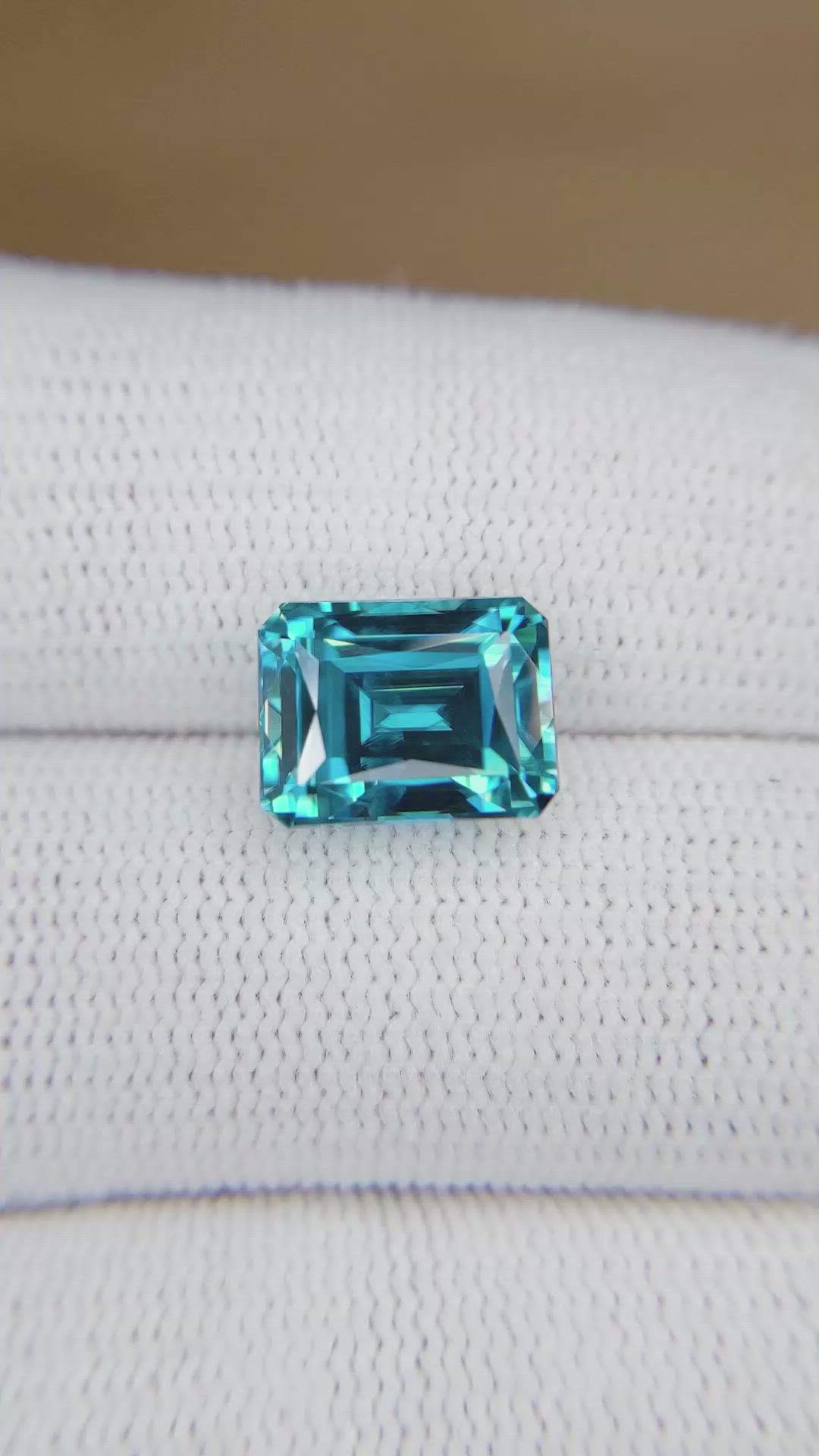 7.17 Ct. Blue Zircon from Cambodia Size Video