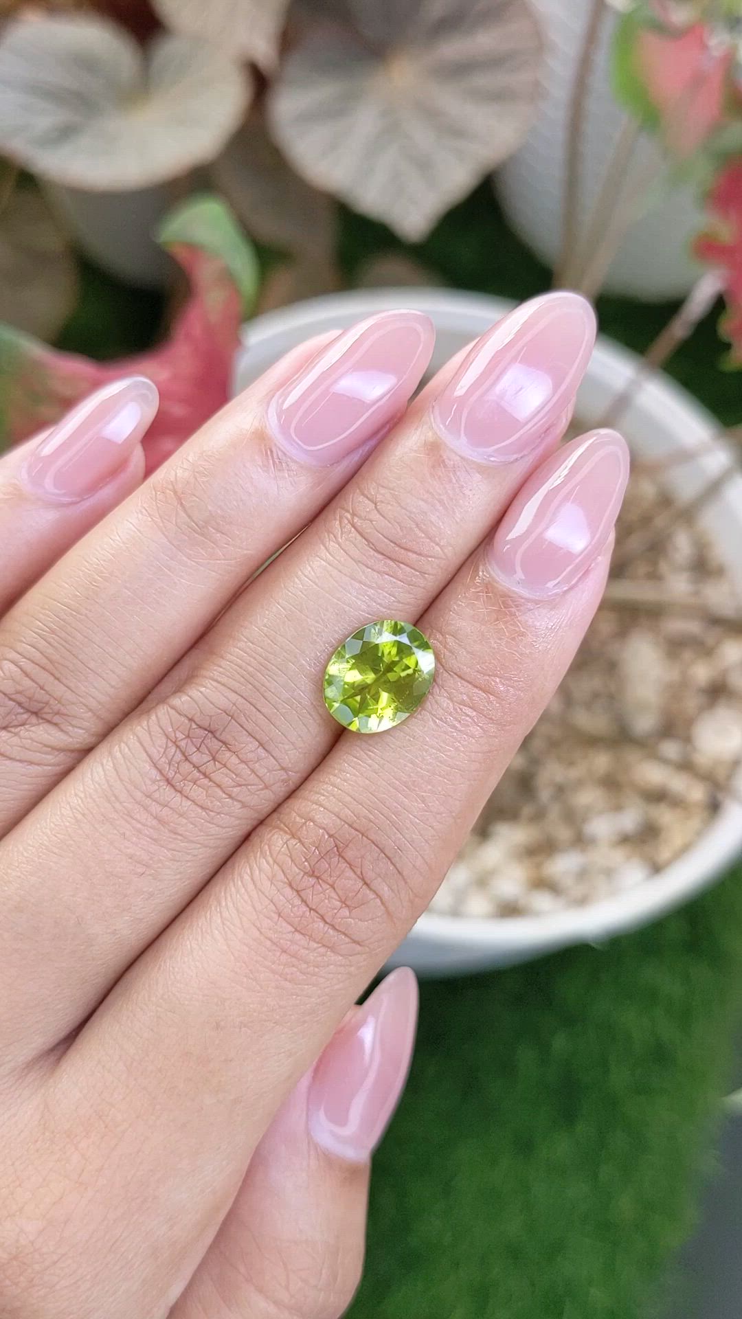 2.98 Ct. Yellowish Green Peridot from Pakistan Size Video