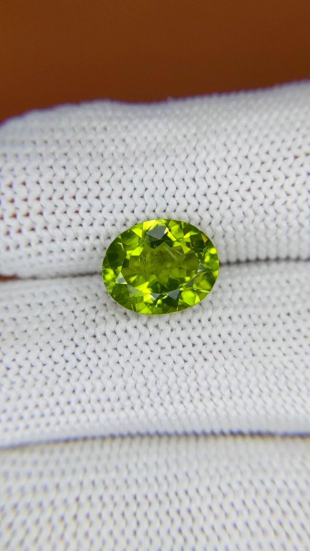 3.41 Ct. Yellowish Green Peridot from Pakistan Size Video