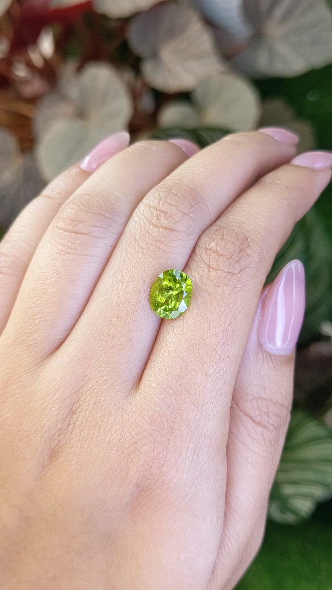 3.12 Ct. Yellowish Green Peridot from Pakistan Size Video