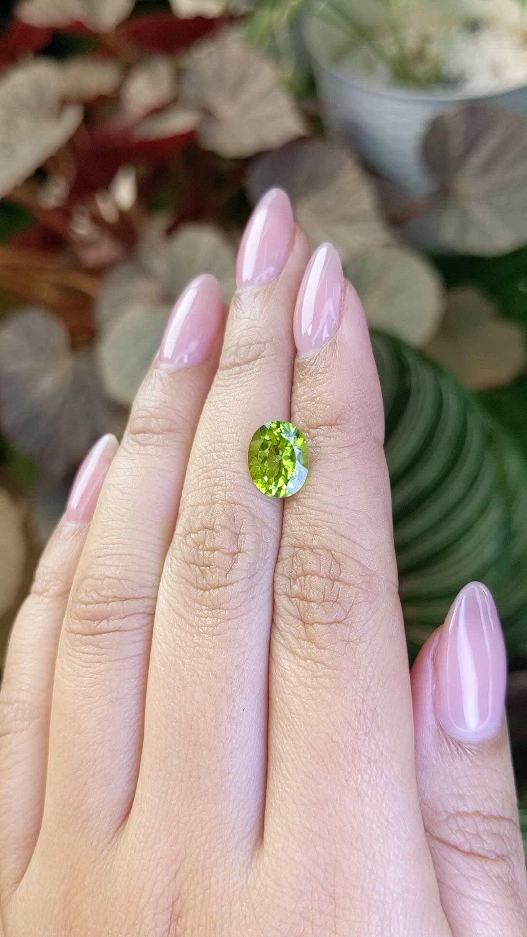 3.12 Ct. Yellowish Green Peridot from Pakistan Size Video