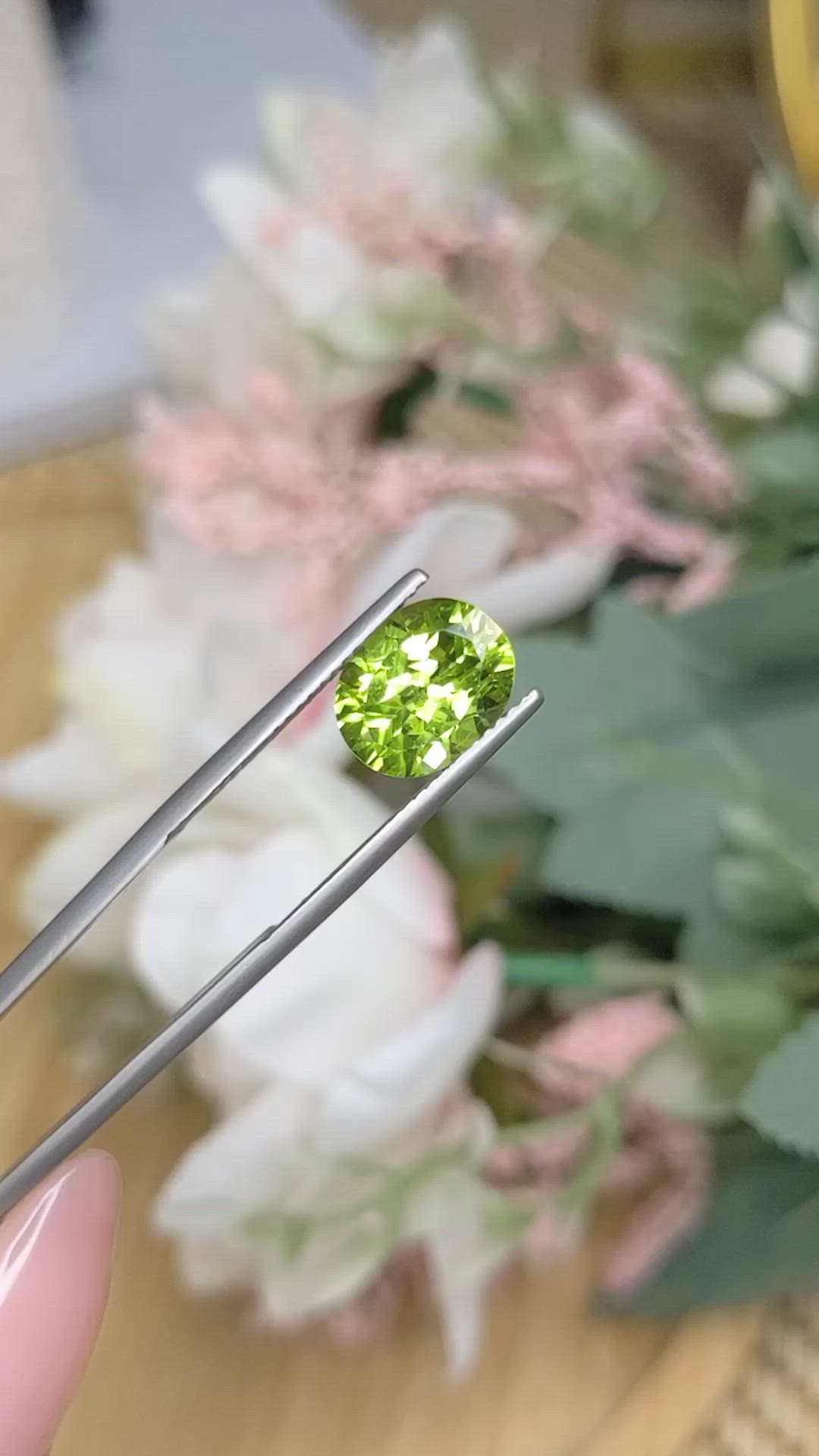3.12 Ct. Yellowish Green Peridot from Pakistan Size Video