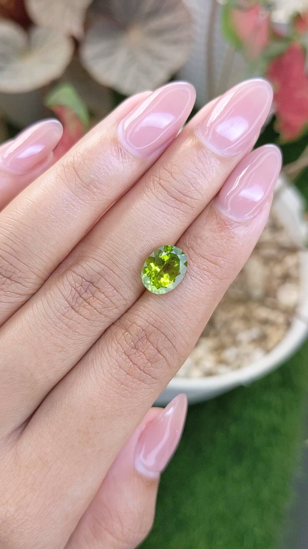 3.12 Ct. Yellowish Green Peridot from Pakistan Size Video