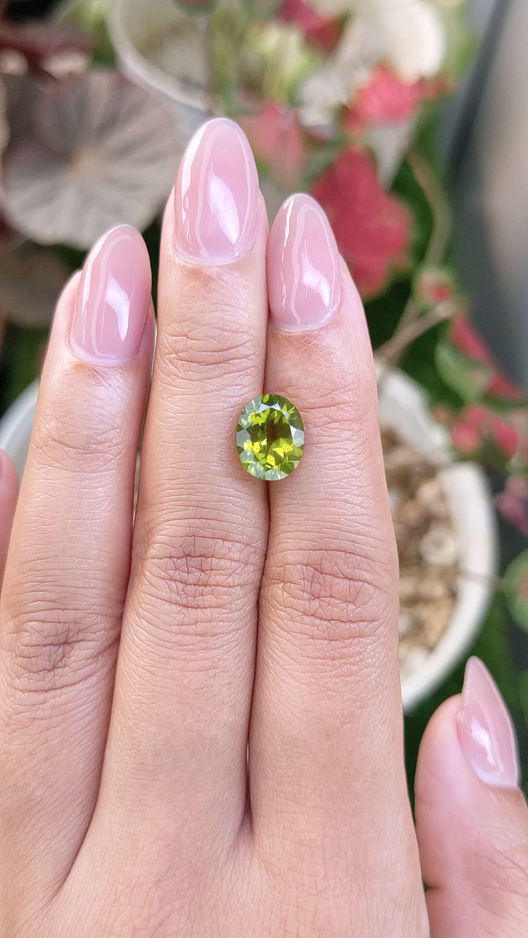 3.40 Ct. Yellowish Green Peridot from Pakistan Size Video