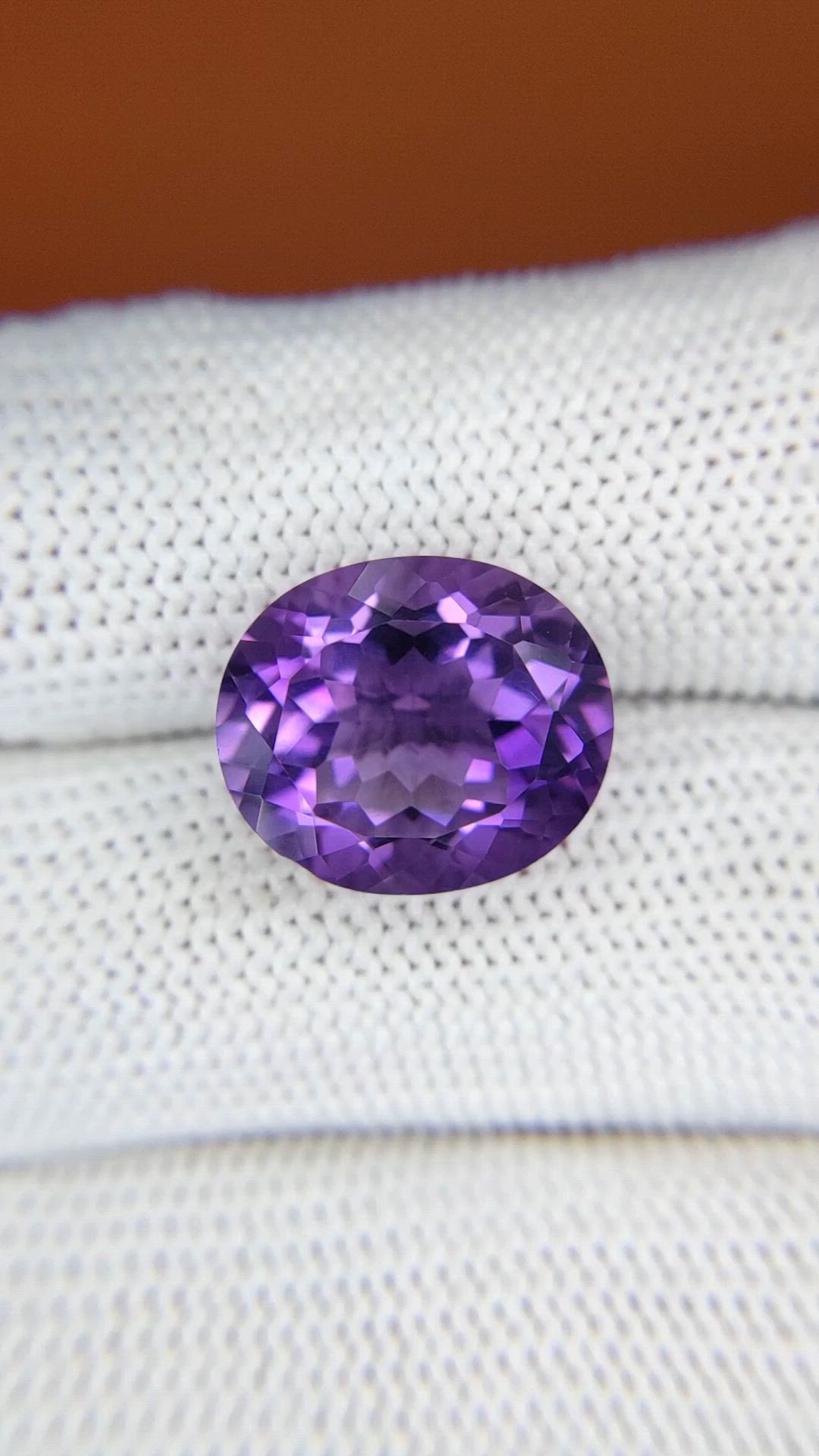 8.37 Ct. Purple Amethyst from Ceylon (Sri Lanka) Size Video