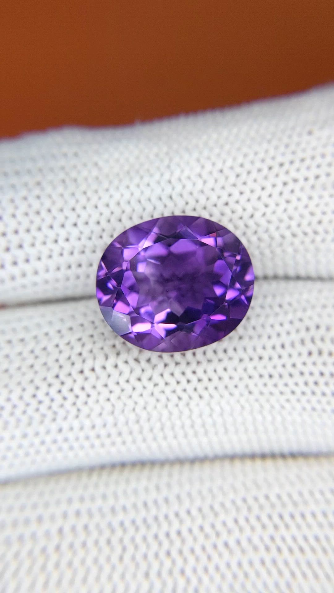 7.67 Ct. Purple Amethyst from Ceylon (Sri Lanka) Size Video