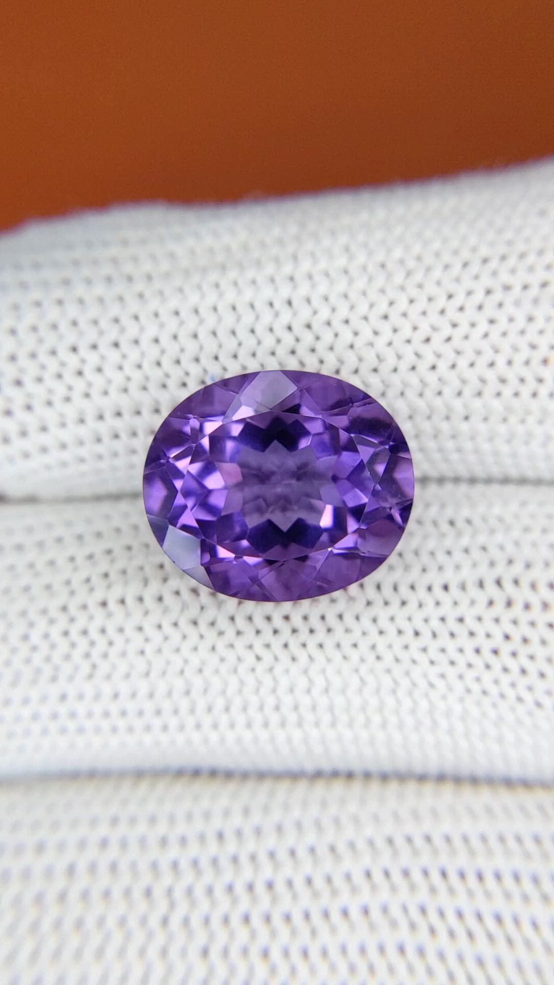 8.46 Ct. Purple Amethyst from Ceylon (Sri Lanka) Size Video