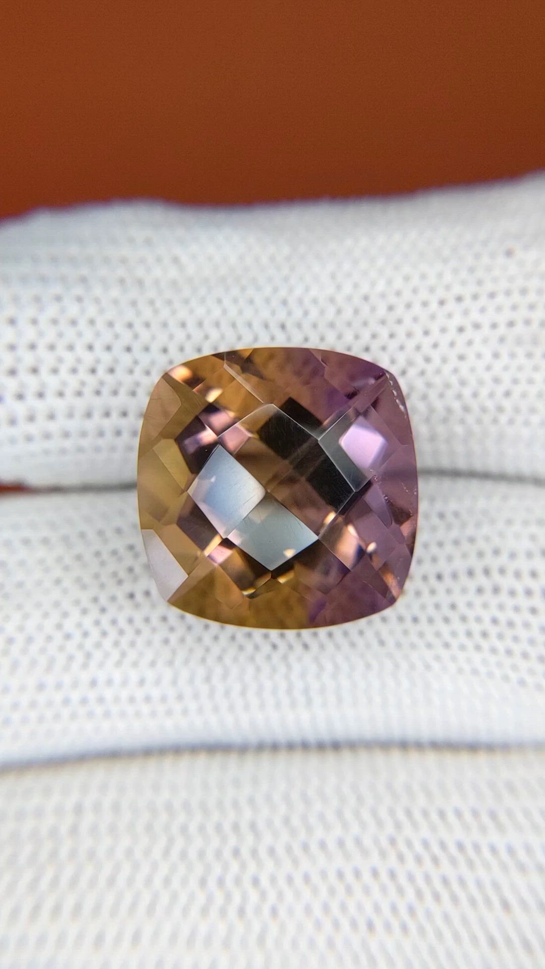 15.68 Ct. Bi Color Ametrine from Madagascar Size Video