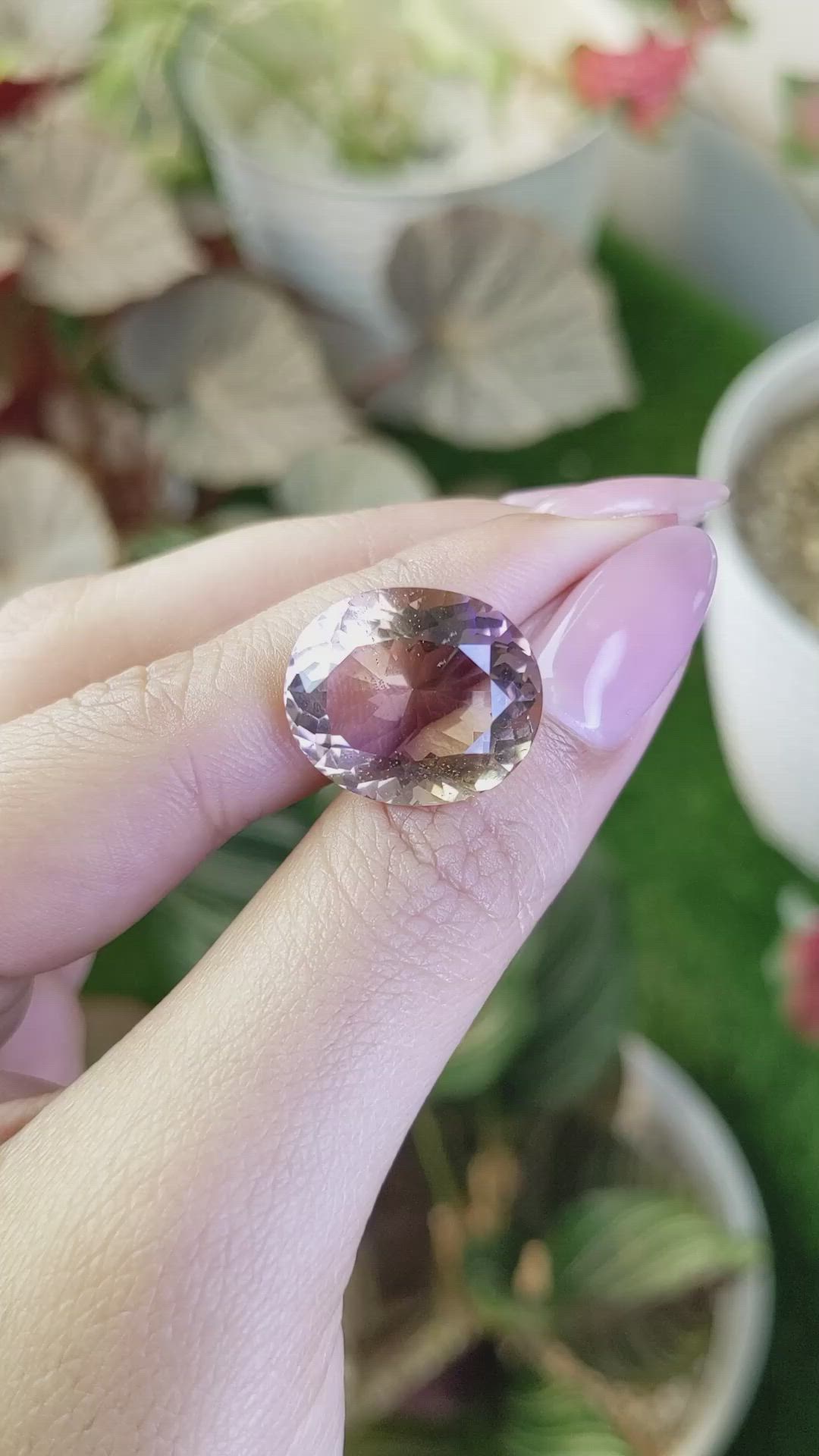 17.10 Ct. Bi Color Ametrine from Madagascar Size Video