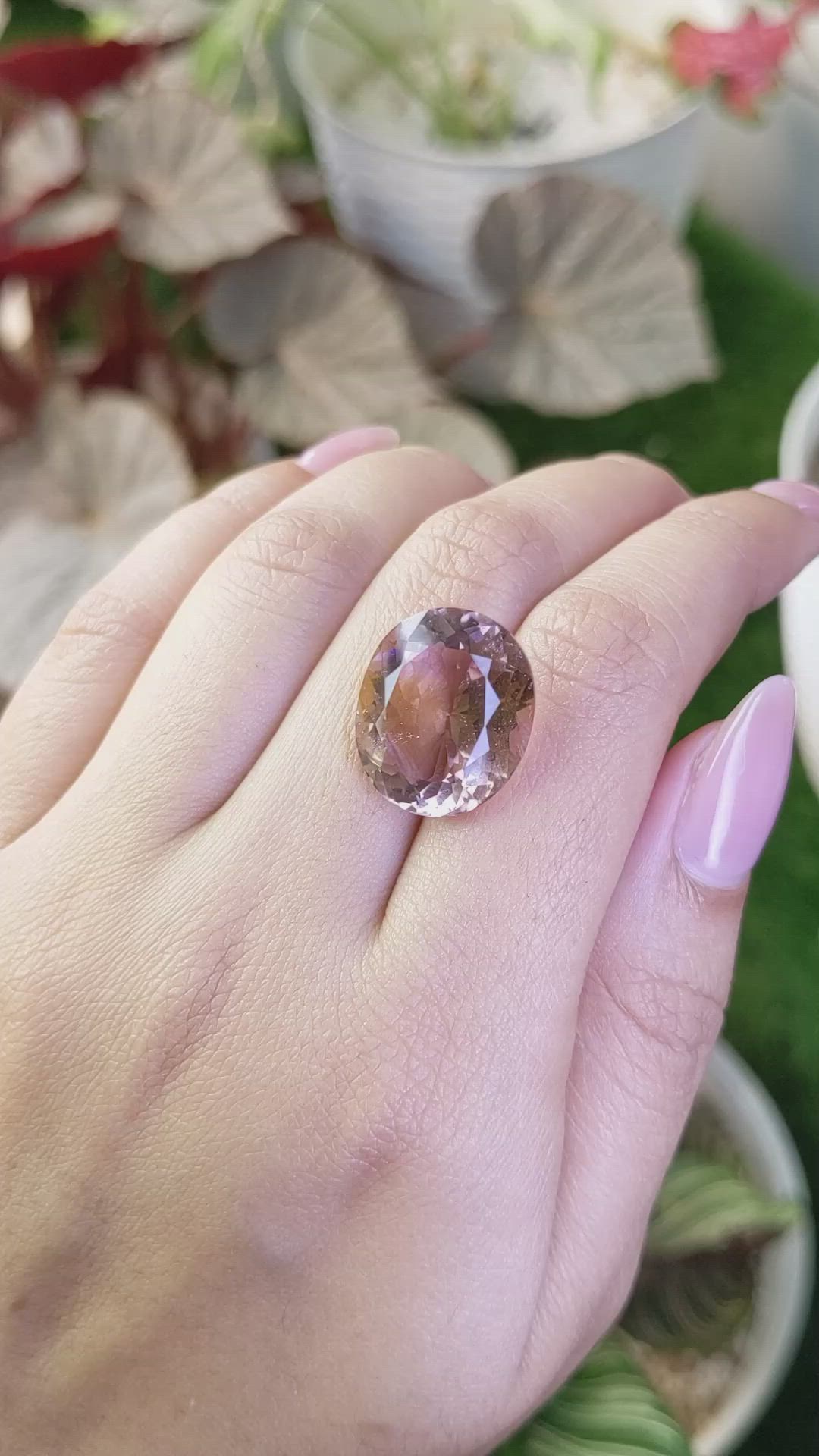 17.10 Ct. Bi Color Ametrine from Madagascar Size Video