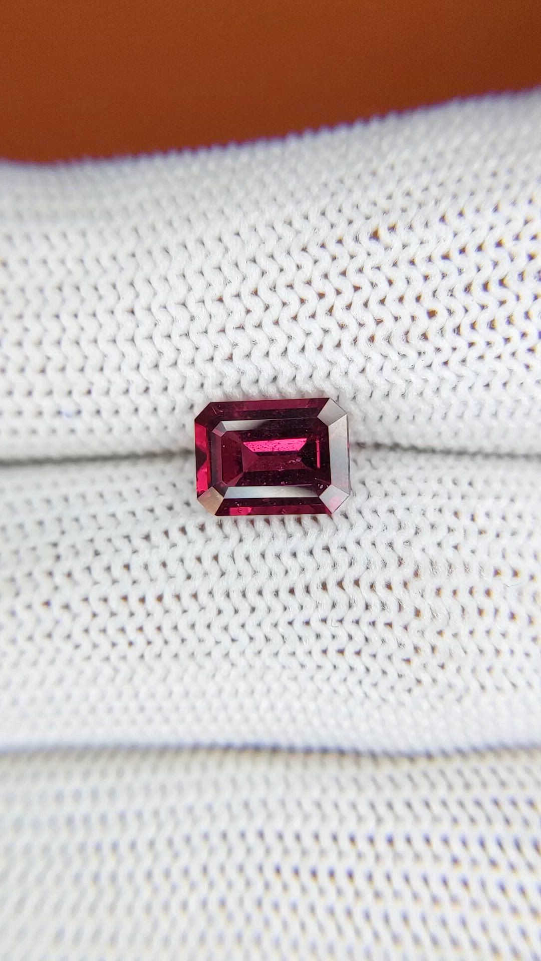 2.14 Ct. Purplish Red Rhodolite Garnet from Ceylon (Sri Lanka) Size Video